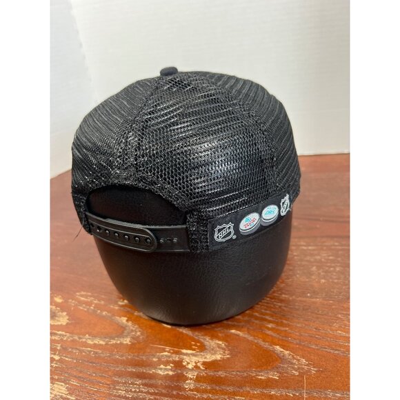 Vintage Detroit Red Wings Black Mesh Adjustable Hat M3 - Picture 3 of 5